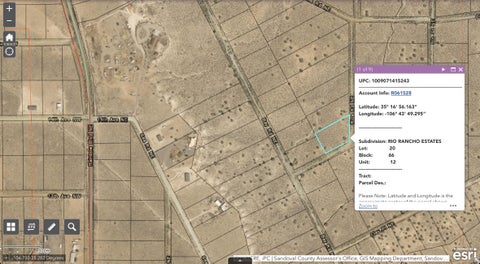Vacant Land For Sale - 1415 Rice Road<br/> Rio Rancho, NM 87144