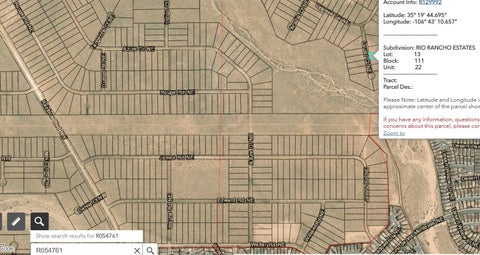 Vacant Land For Sale - XXX Vendure Court #22<br/> Rio Rancho, NM 87144