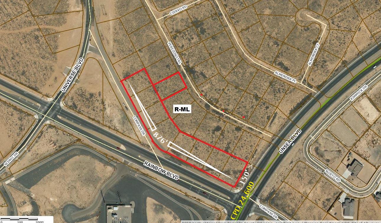 Corner of Rainbow Blvd & Unser Blvd NW