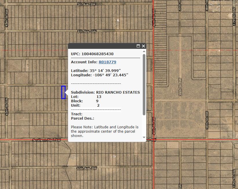 Photo 1 of 1 — 40th St & 8th Ave SW, Rio Rancho, NM 87124
