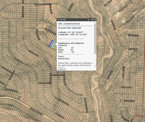Vacant Land For Sale - 5020&5024 Fostoria Street<br/> Rio Rancho, NM 87144