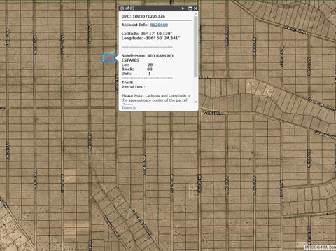 Vacant Land For Sale - 53rd Street<br/> Rio Rancho, NM 87144