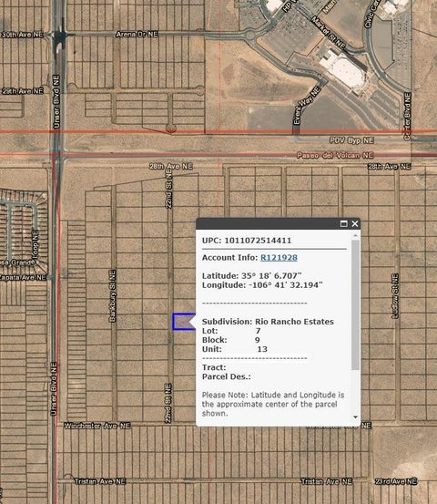 Vacant Land For Sale - 2618 Bittenburg Street<br/> Sandoval County, Rio Rancho, NM 87144