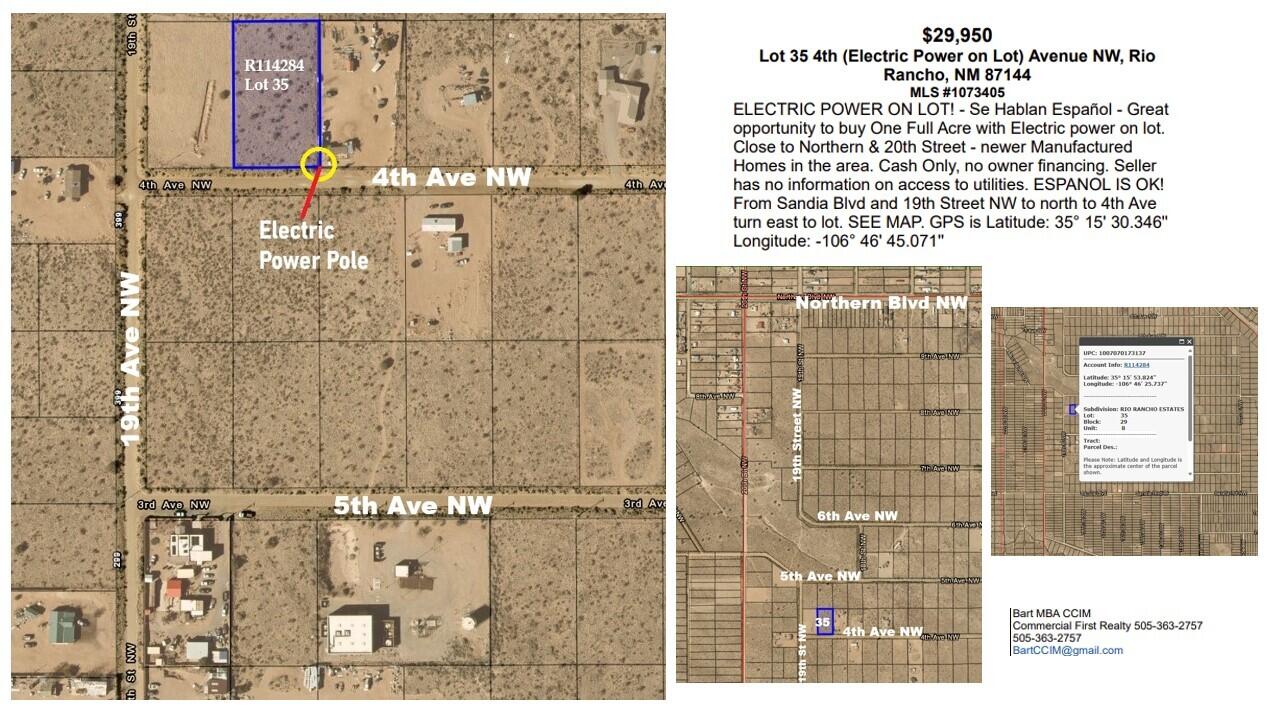 Lot 35 4th (electric Power On Lot) Avenue, Rio Rancho, New Mexico image 2