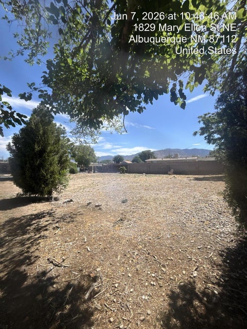 Vacant Land For Sale - 1828 Mary Ellen Street<br/> Albuquerque, NM 87112