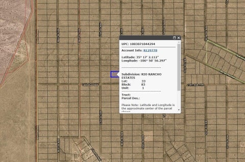 Vacant Land For Sale - 56th Street<br/> Rio Rancho, NM 87144