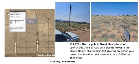 Vacant Land For Sale - LOT 8 29th Street<br/> Rio Rancho, NM 87124