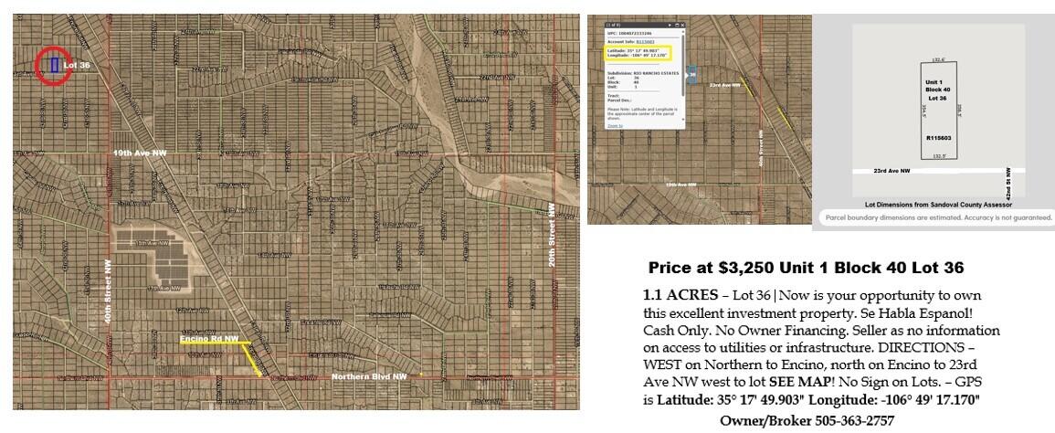 Lot 36 23rd Avenue, Rio Rancho, New Mexico image 3