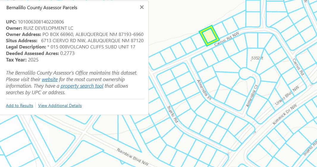 9 Lots Volcano Cliffs Subd NW