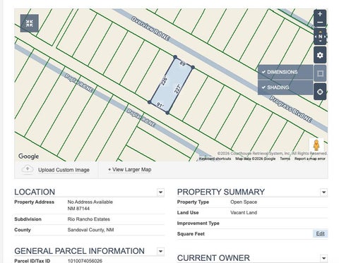 Vacant Land For Sale - Rr Estates Unt 22, Blk 112, 25<br/> Sandoval County, Rio Rancho, NM 87144