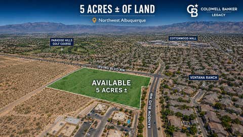 Vacant Land For Sale - 5 Acres Northwest<br/> Albuquerque, NM 87114