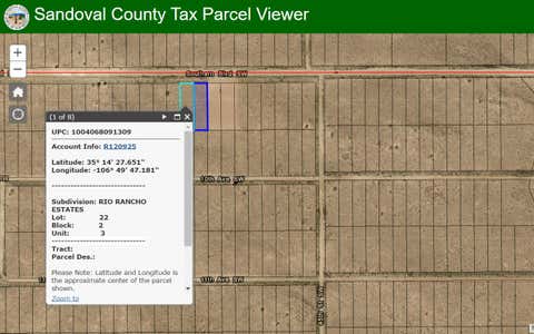 Vacant Land For Sale - Southern Boulevard<br/> Sandoval County, Rio Rancho, NM 87124