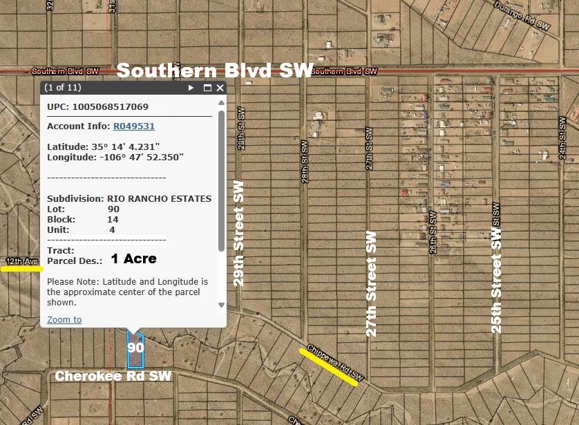 Lot 90 Cherokee Road, Rio Rancho, New Mexico image 2