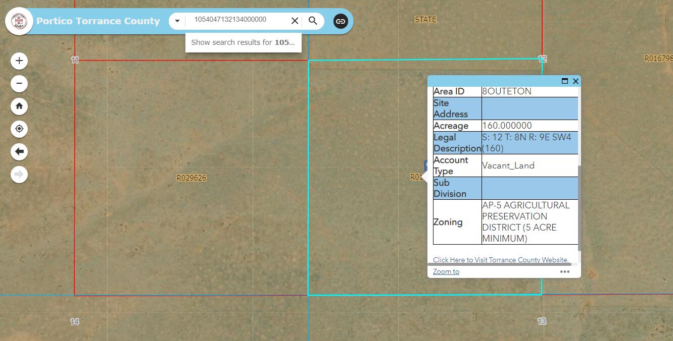 Sw 1/4 Of Section 12 T8n R9e, Moriarty, New Mexico image 1