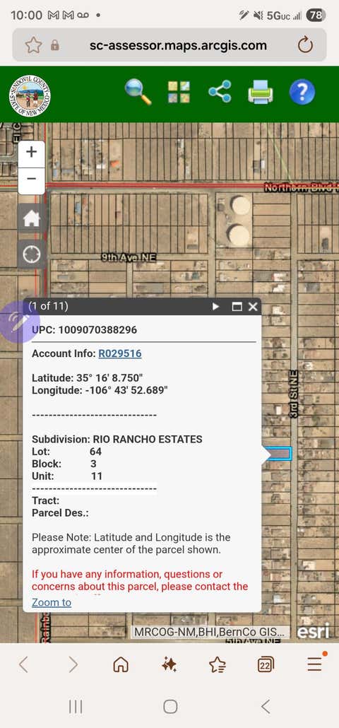 Vacant Land For Sale - 3rd Street<br/> Rio Rancho, NM 87124