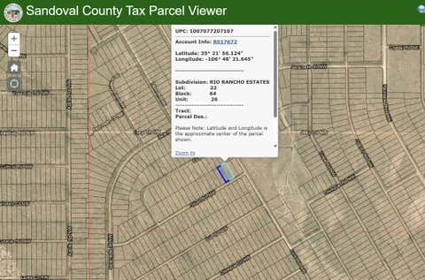 Vacant Land For Sale - 4117 Lookover Drive<br/> Rio Rancho, NM 87144