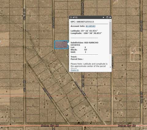 Vacant Land For Sale - 53rd Street<br/> Rio Rancho, NM 87144