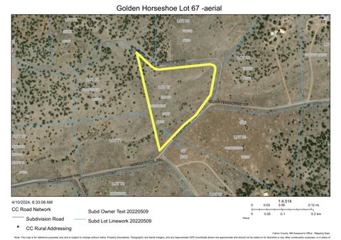 Vacant Land For Sale - LOT 67 Bronco Boulevard<br/> Catron County, Quemado, NM 87829