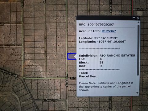 0 43rd St NW Blk 58 Lot 4 Unit 2 Rio Rancho NM 87124