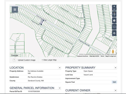 Vacant Land For Sale - Rr Estates Unt 22, Blk 112 24<br/> Sandoval County, Rio Rancho, NM 87144