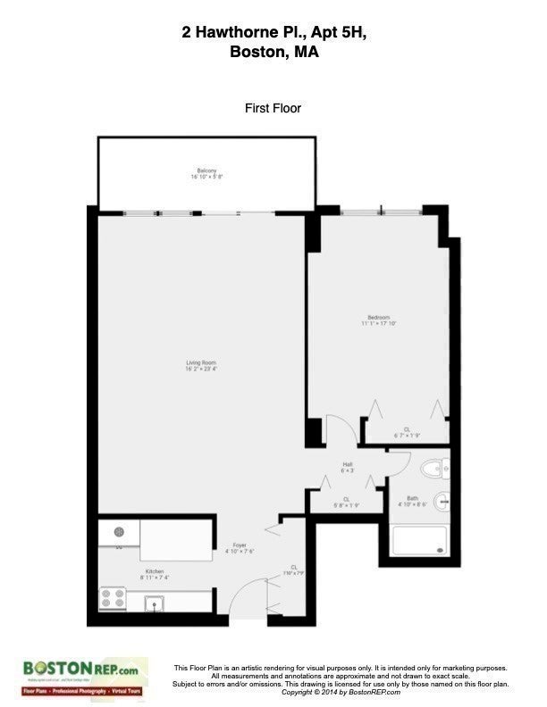 2 Hawthorne Place #5H, Boston, MA, 2 Hawthorne Place #5H, Boston, MA Photo #19