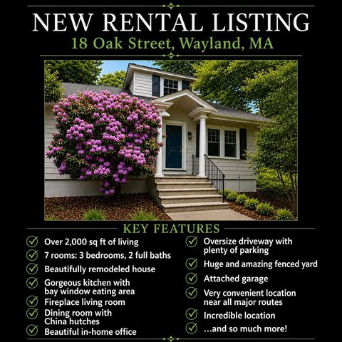 Photo of 18 Oak Stret ST #0, Wayland, MA 01778 (MLS # 73523204)