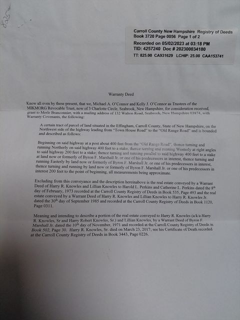 54 Moody Road Effingham NH 03882