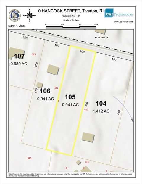 0 Hancock St. Tiverton RI 02878