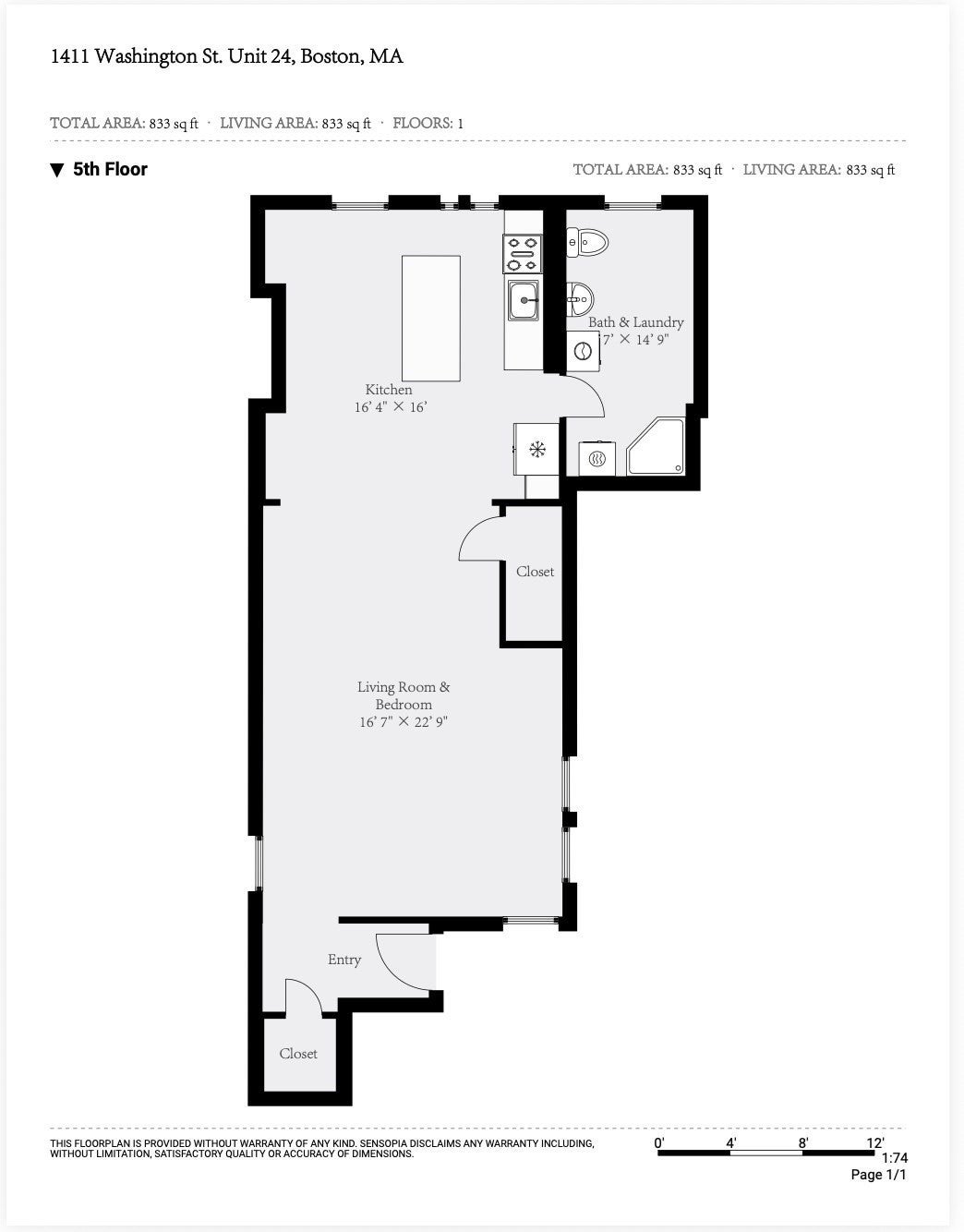 1411 Washington St #24, Boston, MA, 1411 Washington St #24, Boston, MA Photo #15