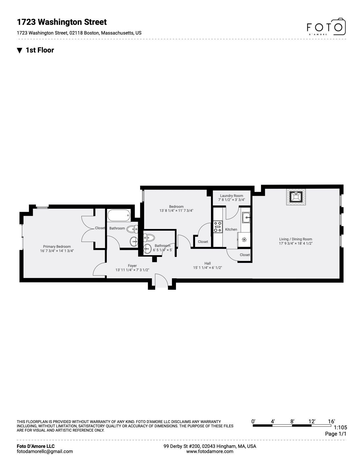 1723 Washington St #411, Boston, MA, 1723 Washington St #411, Boston, MA Photo #17