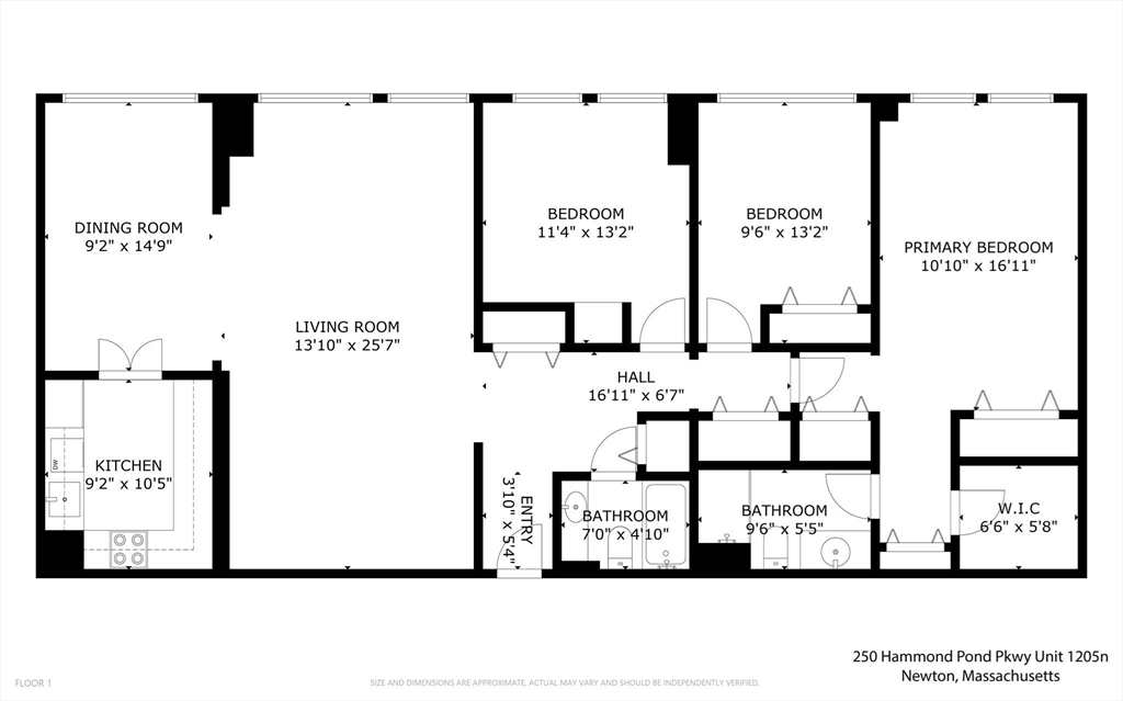 250 Hammond Pond Parkway 1205N