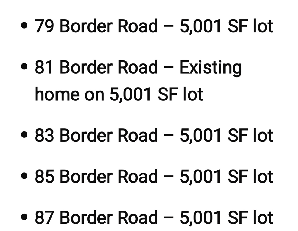 81 Border Rd
