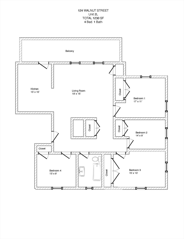 124 Walnut Street 2L