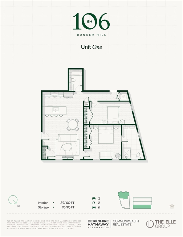 Boston, Massachusetts 02129, United States, 2 Bedrooms Bedrooms, ,2 BathroomsBathrooms,Residential,Active,221083