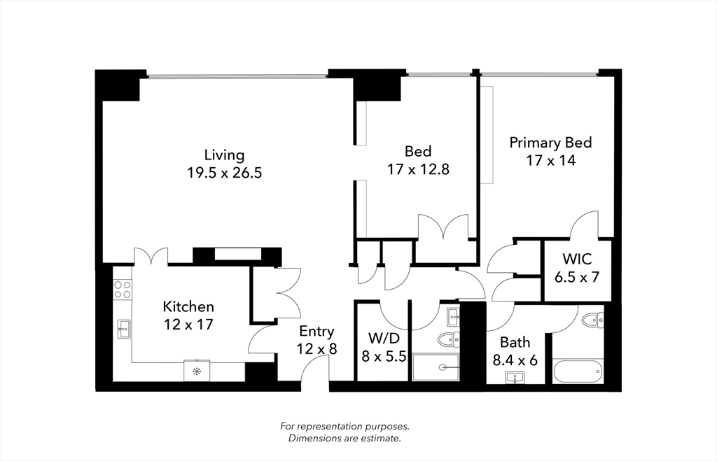 Boston, Massachusetts 02116, United States, 2 Bedrooms Bedrooms, ,2 BathroomsBathrooms,Residential,Active,247598