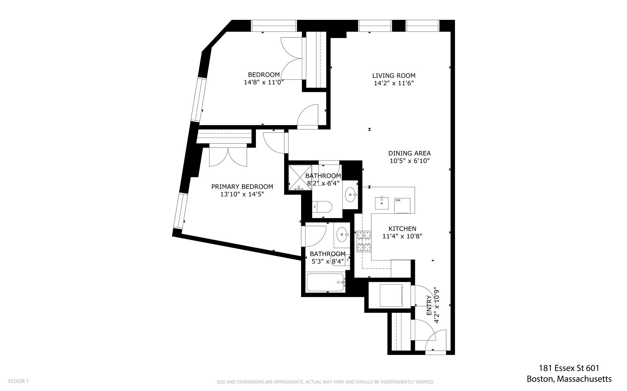 181 Essex St #E601, Boston, MA, 181 Essex St #E601, Boston, MA Photo #21