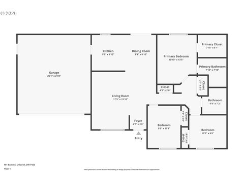 Tiny photo for 961 Bush Ln, Creswell, OR 97426 (MLS # 377366028)
