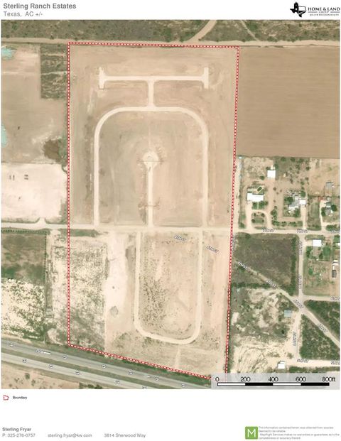 Vacant Land For Sale - 7th Street<br/> Sterling County, Sterling City, TX 76951
