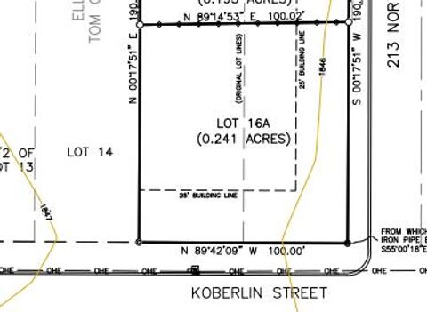 Vacant Land For Sale - 209 N Pope Street<br/> San Angelo, TX 76903