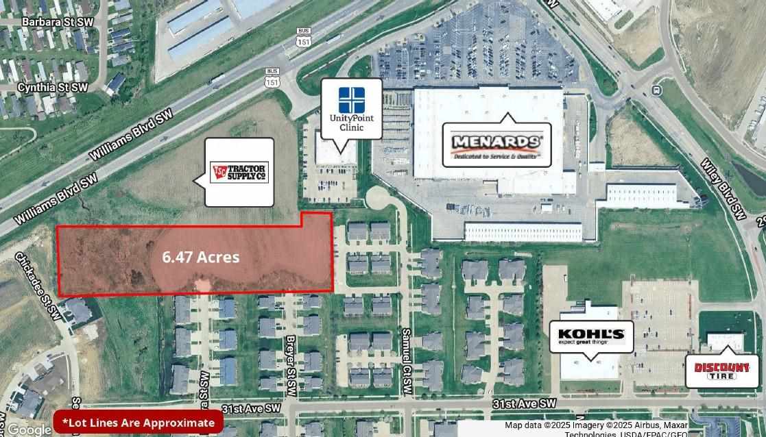 Photo 1 of 2 — Williams Blvd SW 6.47 Ac, CedarRapids, IA 52404