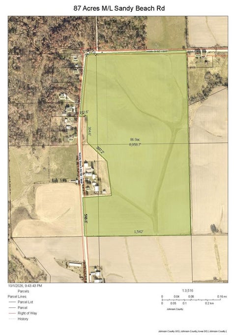 Photo of 87 Acres m/l Sandy Beach Road NE, Solon, IA 52333 (MLS # 202605858)
