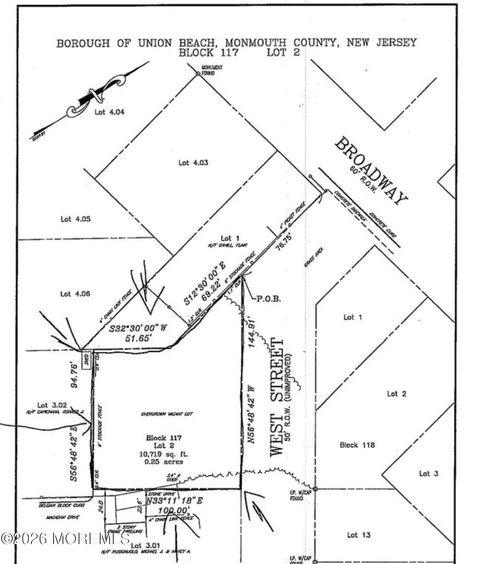 Vacant Land For Sale - 101 West Street<br/> Union Beach, NJ 07735