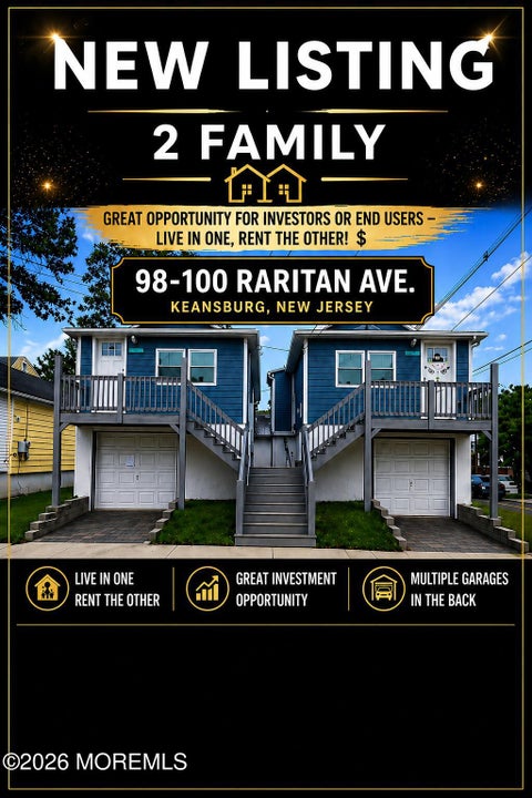 Multifamily For Sale - 98-100 Raritan Avenue<br/> Keansburg, NJ 07734