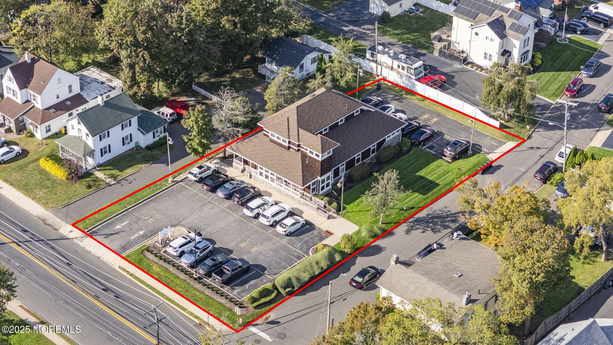 aerial view entire lot