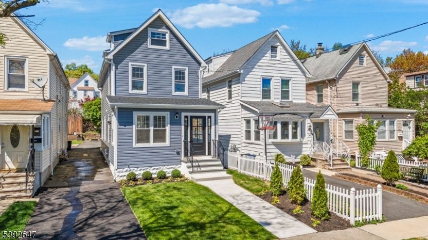 Beautifully Renovated 3BD / 2.5BA Home in Prime Bloomfield Location. Step into modern elegance with this stunning, fully renovated home in the heart of Bloomfield, NJ! Every inch of this property has been thoughtfully upgraded from the gleaming hardwood floors to the custom finishes throughout. Enjoy a spacious open layout that flows effortlessly from the bright living room to the sleek, updated kitchen featuring modern cabinetry, premium countertops, and high-end fixtures. The custom bathrooms are a true showpiece with detailed tile work, elegant vanities, and designer touches. The beautiful stairway craftsmanship and attention to detail make this home truly one of a kind. Outside, enjoy a shared driveway with a friendly neighbor and ample parking in the rear, perfect for gatherings and convenience. Located just minutes from major highways, top-rated schools, parks, and shopping centers, this home offers the perfect blend of style, comfort, and convenience. Move right in and fall in love this home won't last!