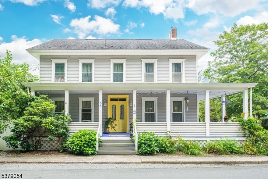 A rare chance to own a piece of history reimagined for modern living. This storybook 4-bedroom home blends original character with thoughtful updates, creating a space that feels both timeless and move-in ready.  From the moment you arrive, the wraparound front porch sets the tone perfect for morning coffee, remote work sessions, or winding down at the end of the day. Inside, you'll find generously sized rooms, warm wood floors, and original trim that deliver authentic charm you simply can't replicate.Major updates including siding, windows, septic, and well offer peace of mind, while the 1st floor renovated bathroom strikes the perfect balance of style and function with a vintage clawfoot tub and separate walk-in shower.  The layout supports today's lifestyle with a spacious kitchen that opens to a fenced backyard and patio for easy indoor-outdoor living, a formal dining room for hosting, main-level laundry, and a flexible second-floor office or guest space ideal for working from home or creating a dedicated studio.Need more space? The full walk-up attic offers endless potential for a home gym, creative space, or additional living area. Parking for up to 10 cars and the oversized pole barn with loft provide incredible bonus space for hobbies, storage, or even a workshop setup. Less than an hour from NYC, this home offers both convenience and lifestyle with quick access to restaurants, shopping and all  recreational opportunities that the Delaware River region has to offer.