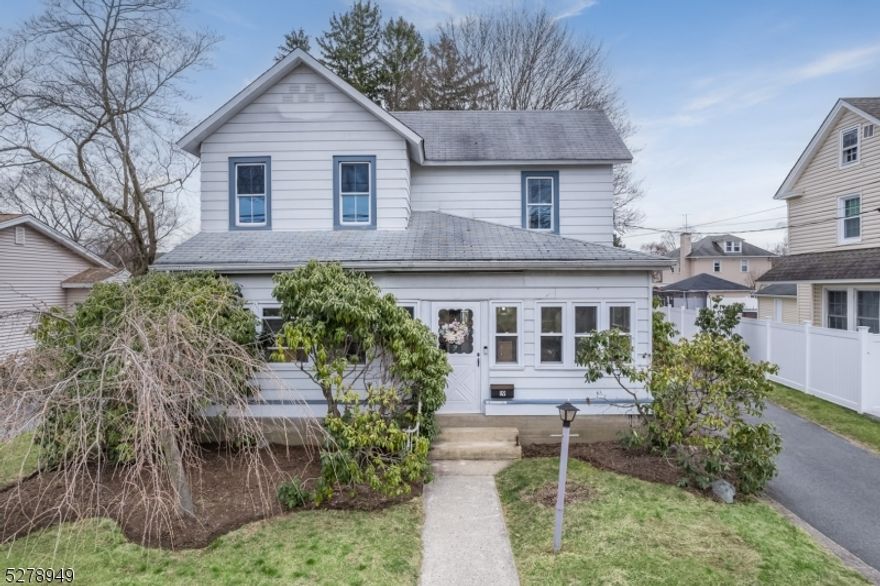 Presenting 19 Kenvil Ave, a meticulously crafted 4 Bedroom and 2 Bathroom home located in the sought-after Succasunna section of Roxbury. This charming home offers an inviting easy-flow living space accentuated by natural sunlight, stunning hardwood floors, and distinctive wood detail throughout. The heart of the home lies in its welcoming, sun-drenched Entry Foyer/Sunroom, luminous with crisp-white wood wall paneling, and sweeps you right into the cozy Living Room, adorned with attractive built-in shelving and handsome brick fireplace. The Eat-In Kitchen with gray cabinetry, stainless steel appliances, and a Breakfast Nook perfect for morning coffee. Updated Laundry Room/Mudroom with custom cabinetry including a sweet built-in bench, gorgeous natural wood countertop in the laundry area, and easy access to expansive Deck and fenced-in Backyard, perfect for guests on any occasion. Head upstairs and embrace the sunlit Primary Bedroom's unique wood-paneled, built-in closet and cabinetry that flank a delightful window seat. 3 additional impressive Bedrooms, all bright and spacious, boast excellent closets as well. 2 Full Bathrooms on both Level 1 and Level 2 complete the floor plan of this home.19 Kenvil Ave presents an exciting opportunity for comfortable indoor-outdoor living mixed with that added touch of ideal entertaining!