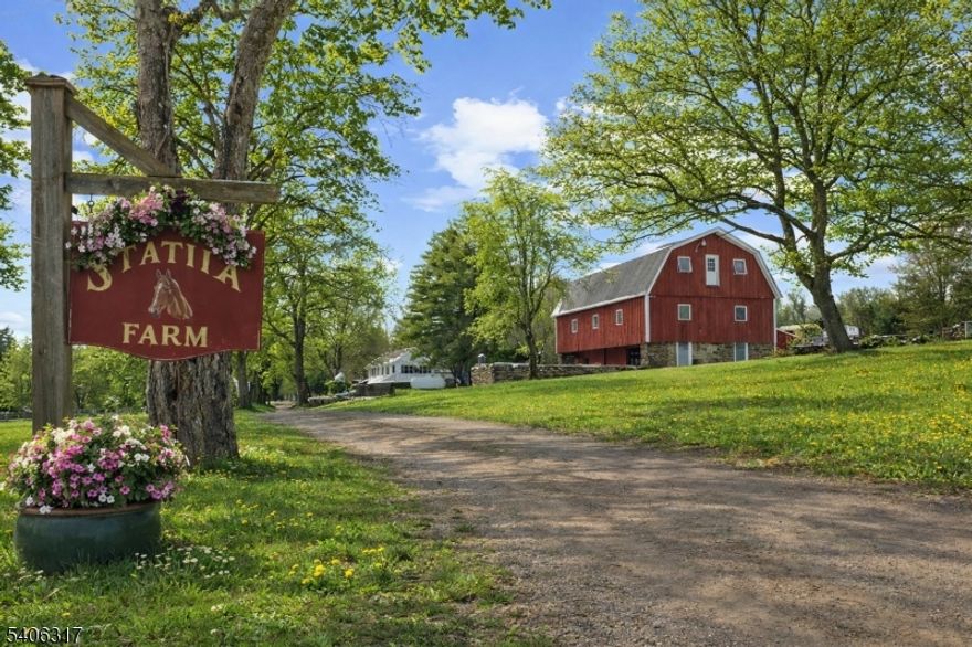 Introducing Statira Farm, a lovely 47-acre equestrian property, circa 1740, designed for those who live the horse lifestyle. Whether you're a hunter, jumper, eventer, or western rider, enjoy your horses at home, cared for on your terms. The farm includes two barns, seven paddocks, each with its own run-in shed, two automatic waterers, five frost-free hydrants, and two hay fields. Other amenities include a 110x63 covered clear-span arena with premium sand and rubber footing and full lighting, as well as a 135x100 outdoor arena with river sand and quarry dust footing. The classic three-story bank barn offers three 12x12 stalls and a tack room on the lower level, a heated second level, and a vented upper level capable of storing approximately 900 bales of hay. The upper barn features two 12x12 stalls, one 12x24 stall, a tractor bay, and a 24-foot overhang. There is also an additional two-stall shed used for pasture boarding. An equipment and tool barn with loft space and 240-volt electric completes the outbuildings. Overlooking the outdoor arena, the renovated farmhouse blends historic character with modern comfort. The kitchen features navy cabinetry, while generous rooms and a primary bedroom with panoramic views complete the home. Enjoy peace of mind with a 25 kW Generac whole-farm generator and a recently replaced septic system. Statira Farm is more than a property. It's a lifestyle.