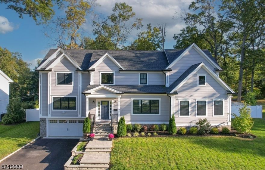 Look no further for your dream home...this one has it all!! Open and bright floor plan with incredible kitchen boasting white, soft-close custom cabinets, large center island with Calcutta elegance quartz countertops, subway tile backsplash, Wolf gas range/oven, Sub Zero refrigerator, Bosch DW and LARGE pantry with built-in shelving PLUS a beverage station for early-morning coffee and on-the-fly drinks. Family room is spacious, and has built-in cabinetry, a fireplace with custom mantle w/quartz surround, and large sliding doors for access to the patio areas. A large office with french doors and double windows is is the perfect work-from-home location. Dining room has custom trim w/a coffered ceiling and is serviced by the butler's pantry with a wine refrigerator and ample shelving. 5th BR is perfectly situated on this level, and private w/a full bathroom. 2nd level has 4 BR and laundry. Primary BR is large with vaulted ceiling, built-in cabinetry, 2 walk-in closets with closet systems. A fabulous primary bath with marble flooring and quartz counterops, soaking tub, large shower and private water closet. 3 add'l BRs on this level with 2 bathrooms. The basement is finished with shiplap, high ceilings, mudroom area and powder room. 2 patio areas located off of the kitchen and family room-- perfect for entertaining. All of this on a flat lot within walking distance to direct train line and top-rated public schools. Built-in generator, irrig. system, outdoor fireplace,