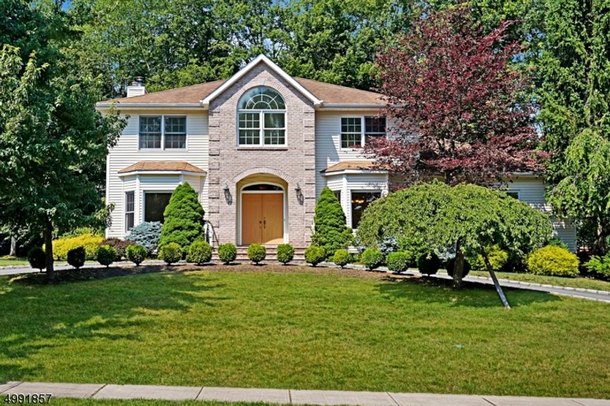 Private cul-de-sac location offering safety & privacy! Custom 5BD 3BA home with partial brick-front & Palladian window features an open fl plan, high ceilings, upgraded Kit & 1st floor guest Bedroom & Bath. Wonderful, natural light streams through this home with clean lines and contemporary flair. First floor entry features a two story foyer, with staircase to second floor, formal dining room with French doors leading to library/office, great room with cathedral ceiling, 1st fl BD and full Bath, spacious gourmet kitchen with slider to paver patio and lovely backyard. The second floor features 3 BD and two Baths, laundry, and bonus nursery/office room off Primary BD. Beautiful backyard with large patio for entertaining and 2 car garage with large storage area in basement. Please note: appliances and HVAC are updated, some paint colors are different from photos. Central to all schools and Park and Ride to NYC. Tenant pays all utilities, lawn maintenance and snow removal